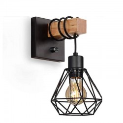 Aplica LED 9W Culoarea Lemnului Deschis Interior